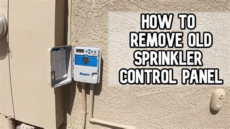 remove old sprinkler panel box